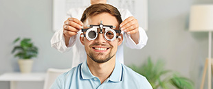 Eye exam equipment at Stites Eye Care